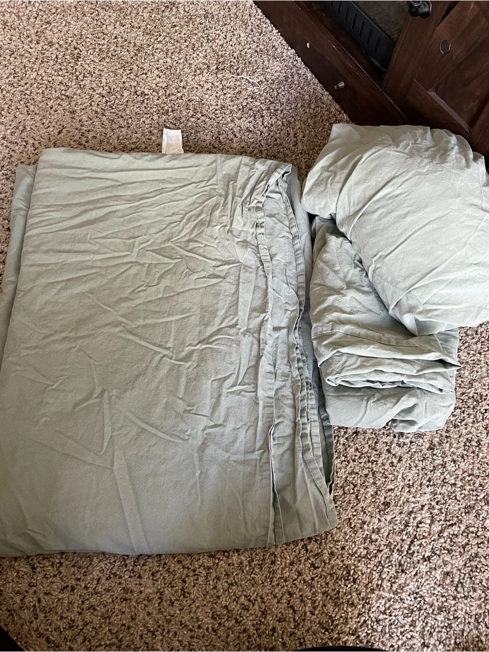 IKEA Sage Green Sheet Set